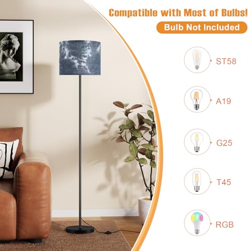 60'' Modern Floor Lamp with Shade