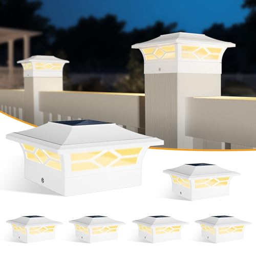 Solar Fence Post Lights 6pack (6 Count)