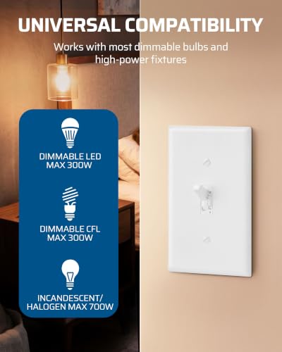 Digital Toggle Dimmer Switch (3 Count)