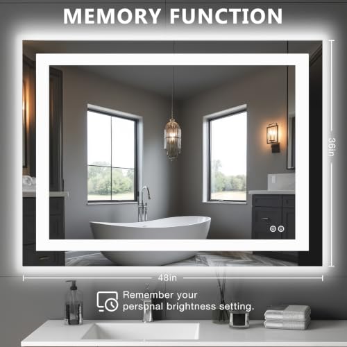 36.1"x48.1" LED Bathroom Mirror