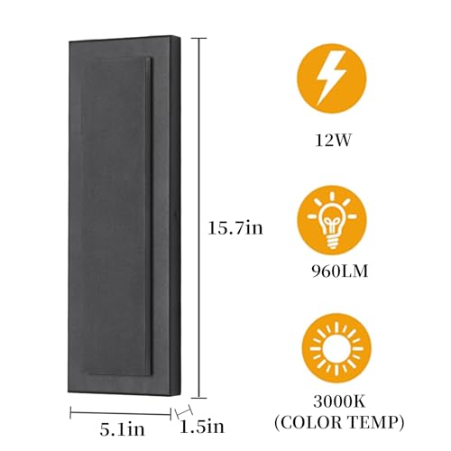 Outdoor Wall Light Modern Wall Lighting 15.7 in