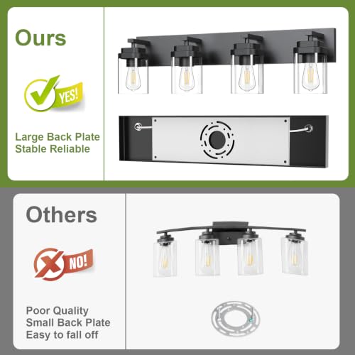 Black Bathroom Light Fixtures