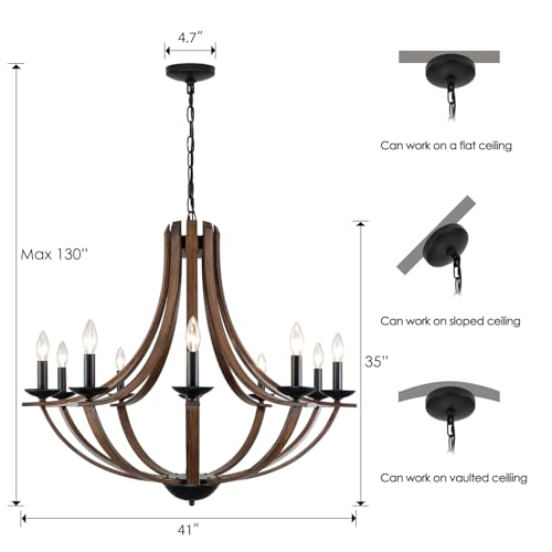 Rustic Chandeliers for Dining Room Light Fixture