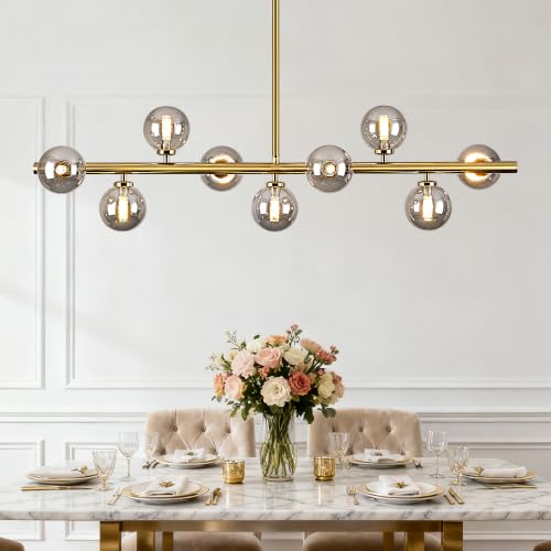 Mid Century Modern Globe Sputnik Chandelier