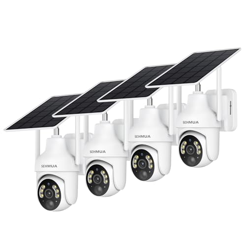 2K Solar Security Cameras Wireless Outdoor (4 Count)