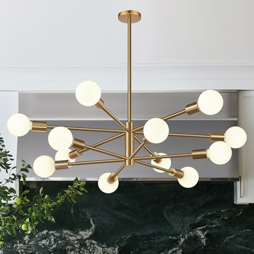 11" 52" Height Adjustable Sputnik Chandeliers Dining Room Light Fixture