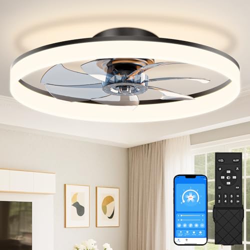 Low Profile Ceiling Fans with Lights and Remote