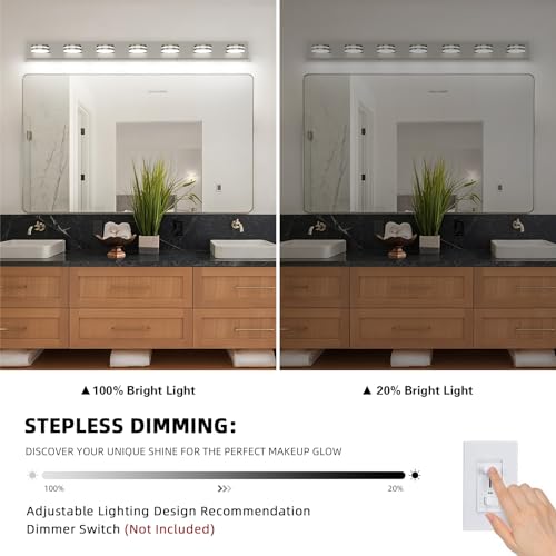 55.12inch Brushed Nickel Vanity Light Fixtures