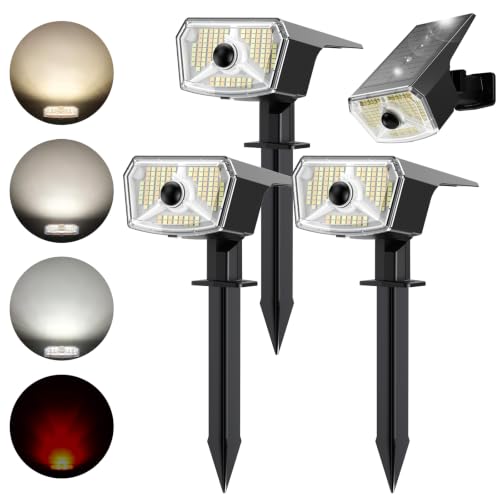 Solar Lights Outdoor Waterproof (4 Count)
