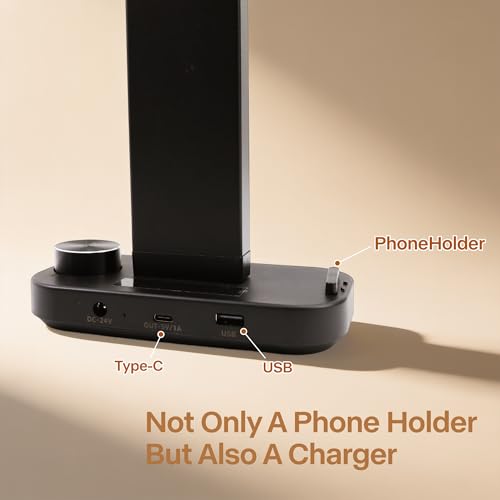 Foldable Nail Desk Lamp with Phone Holder