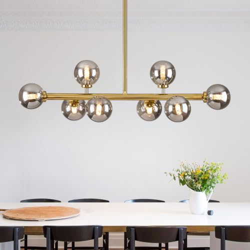 Mid Century Modern Globe Sputnik Chandelier