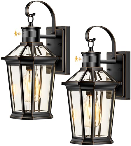 Motion Sensor Outdoor Wall Lights (2 Count)