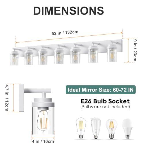Bathroom Light Fixture White