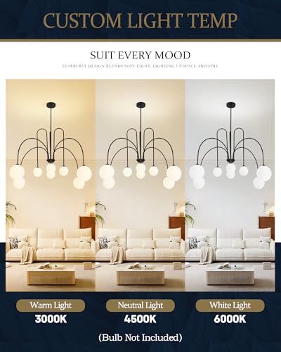Modern Black Chandelier