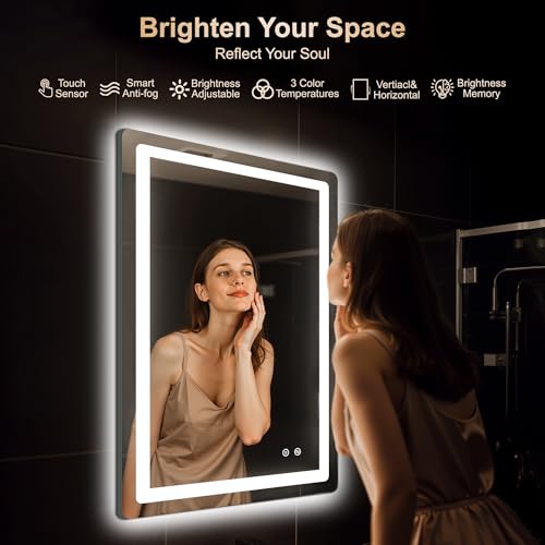 32x24 LED Bathroom Vanity Mirror with Lights