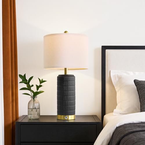 Ceramic Table Lamps Set of 2 for Living Room (2 Count)