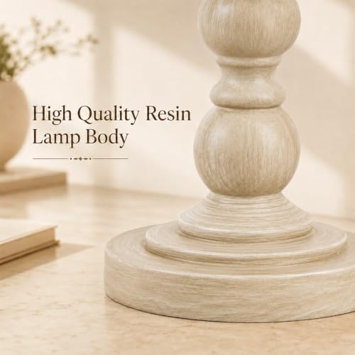 Farmhouse Table Lamps Set of 2 (Beige)