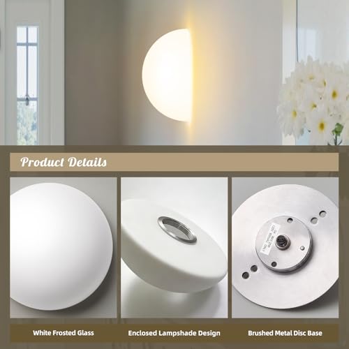 Globe Milk Glass Wall Sconce