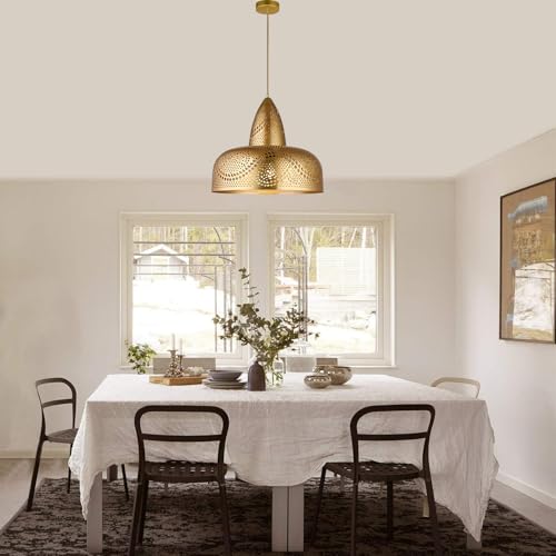 Turkish Pendant Light Mid Century Gold Moroccan Ceiling Light