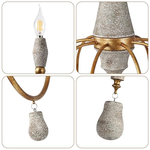 38.5" Large Farmhouse Chandeliers for Dining Room