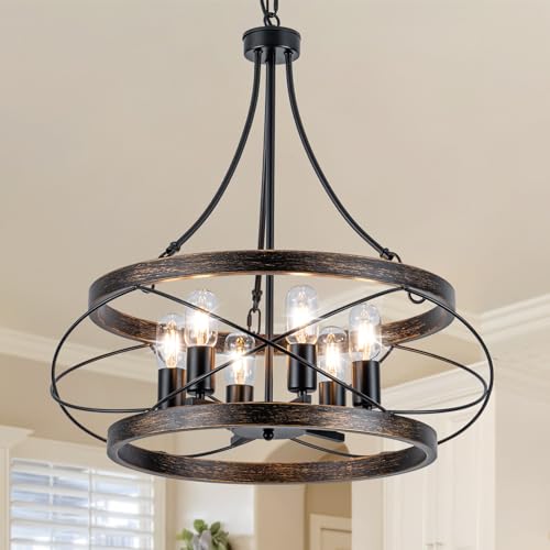 6 Light Farmhouse Chandelier