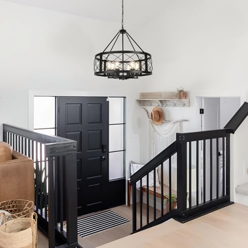 6 Light 22.5'' Farmhouse Chandelier for Dining Room Light Fixture (6 Count)