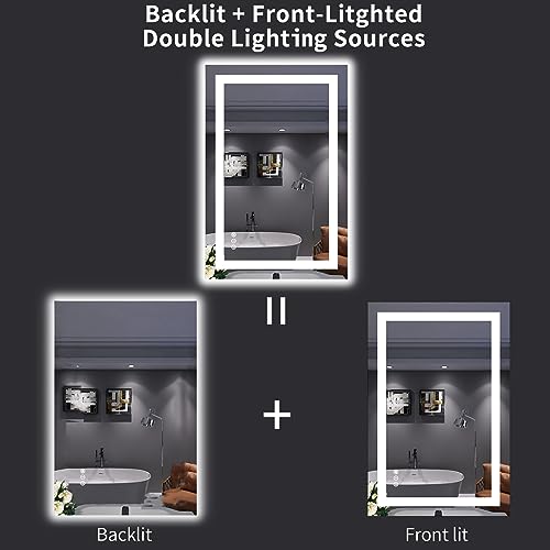 24"X36" LED Bathroom Mirror with Lights
