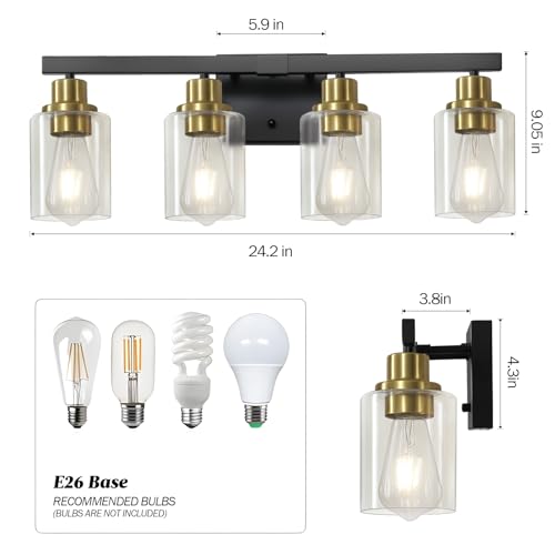 Bathroom Vanity Light (4 Count)