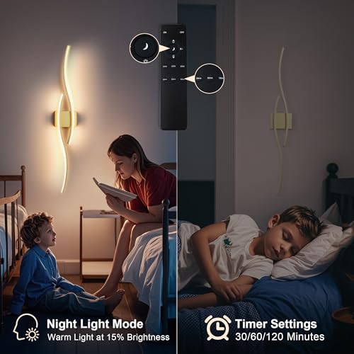 Wireless Wall Sconces Set of 2 (2 Count)