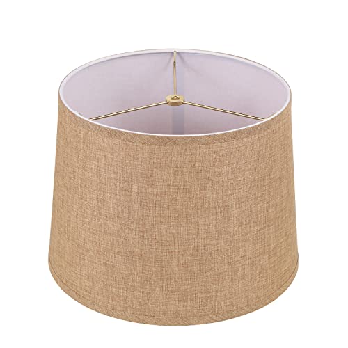 32077 Transitional Hardback Empire Shaped Spider Construction Lamp Shade in Light Brown
