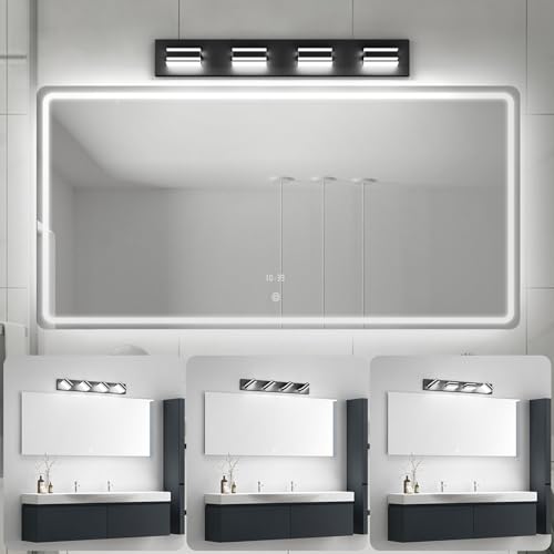 Modern Black Vanity Light for Bathroom 4 (4 Count)