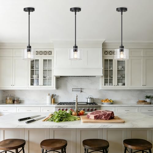 Black Pendant Lights Kitchen Island