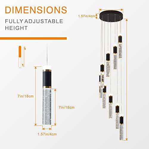 9 Lights Led Chandelier