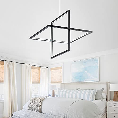 Modern LED Chandelier Square Pendant Light