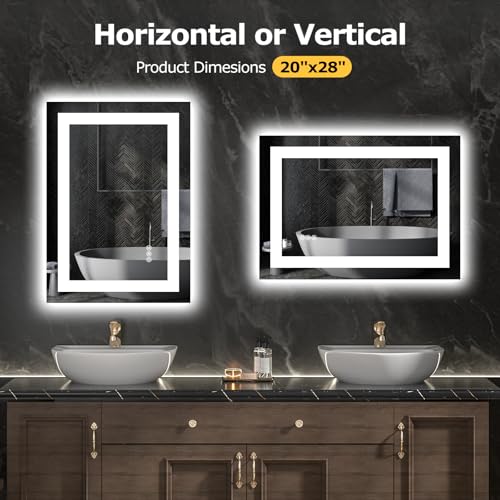 20"X28" LED Bathroom Mirror with Lights
