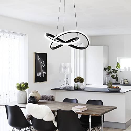 Modern LED Pendant Light with Irregular Ring Lights