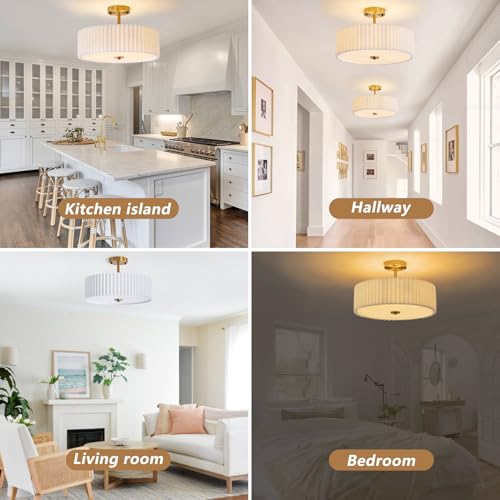 16.5" Semi Flush Mount Ceiling Light