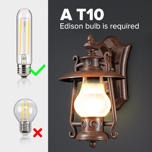 Small Rustic Lantern Wall Sconce Outdoor & Indoor