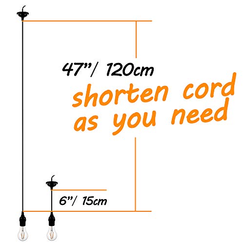 12 Packs Pendant Light Kit Cord (12 Count)
