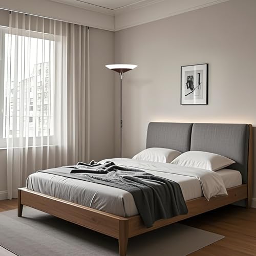 Brown Torchiere Floor Lamp
