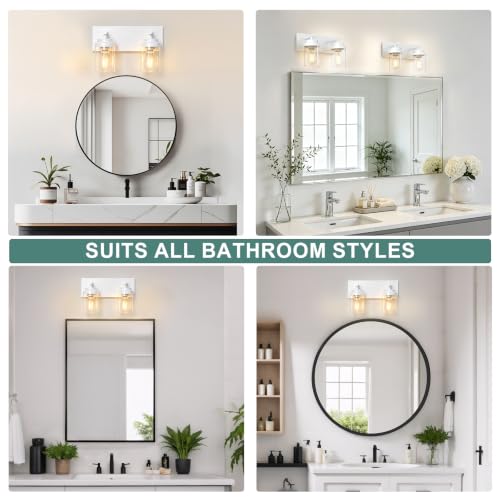 Bathroom Light Fixture White