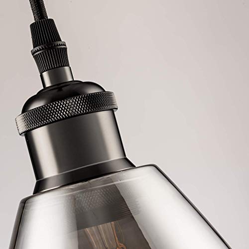 3 Packs Industrial Glass Pendant Lights (3 Count)