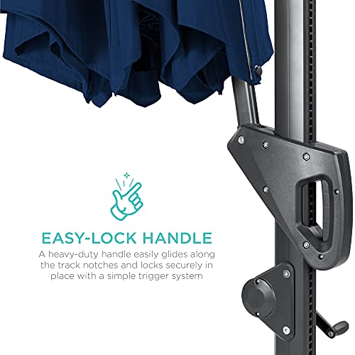 10ft Solar LED Cantilever Patio Umbrella