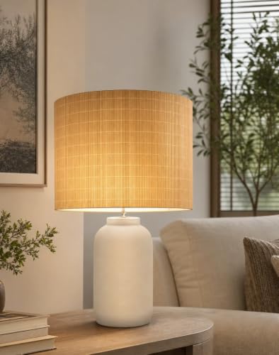 Soft bamboo lampshade for table & floor lamps