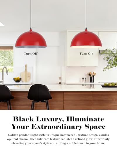 Red Pendant Lights Kitchen Island (2 Count)