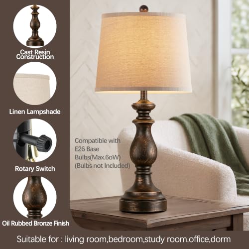 Traditional Table Lamp Set of 2 (2 Count)