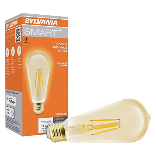 Sylvania WiFi LED Smart ST19 Amber Finish Light Bulb