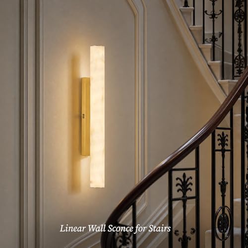 36" Alabaster Wall Sconce