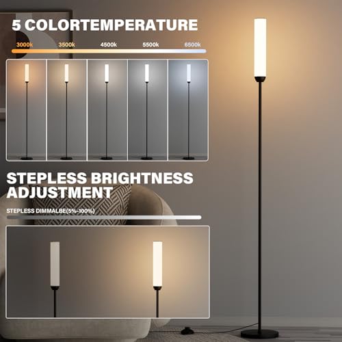 LED Floor Lamp with Remote Control