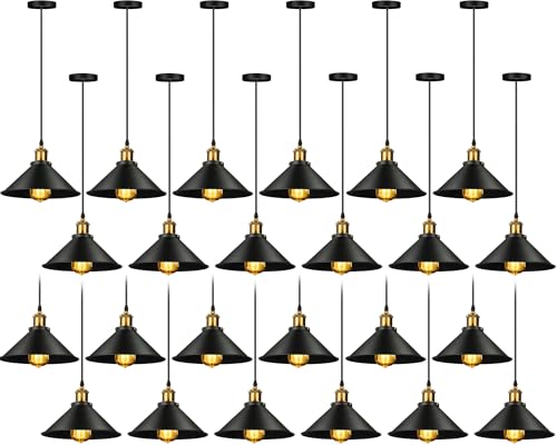 24 Pcs Industrial Pendant Light (24 Count)